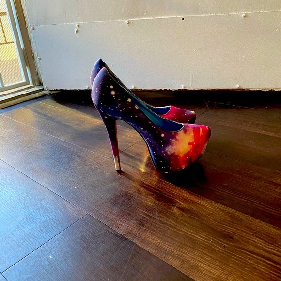 Galaxy Star Crystal High Heels